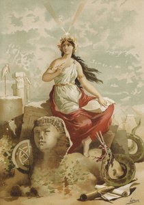 Isis, diosa egipcia antigua de Spanish School